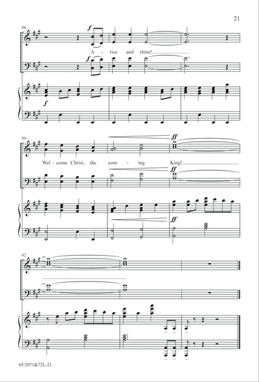 One Silent Night (Digital Download) 4-Part scores gallery preview page 21