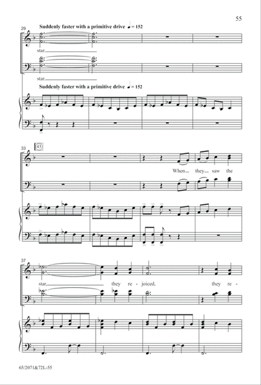 One Silent Night (Digital Download) 4-Part scores gallery preview page 55