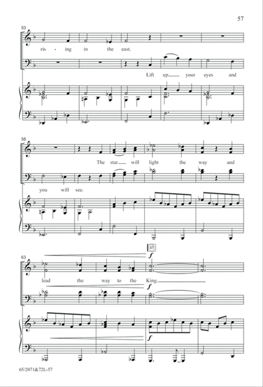 One Silent Night (Digital Download) 4-Part scores gallery preview page 57