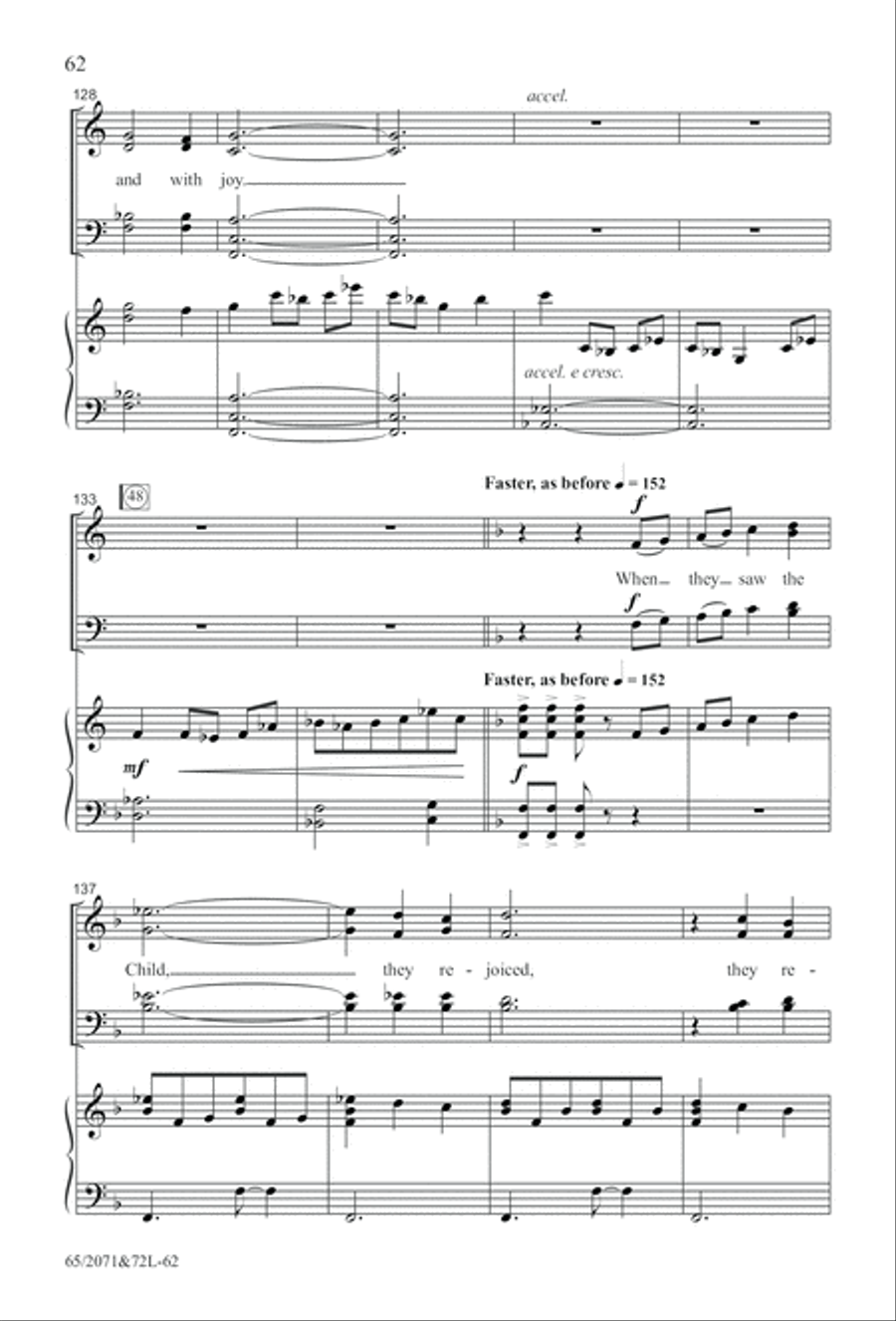 One Silent Night (Digital Download) 4-Part scores gallery preview page 62