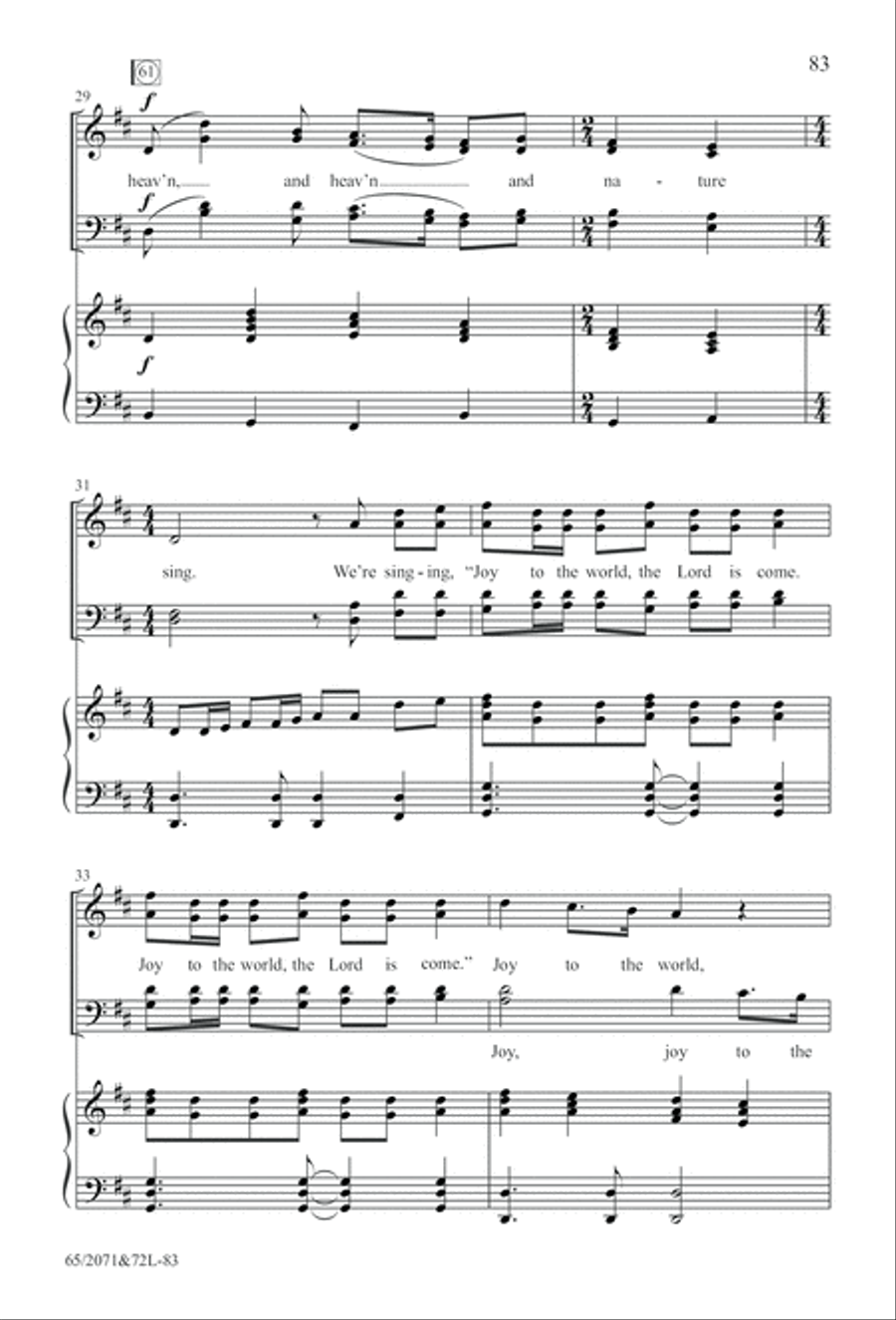 One Silent Night (Digital Download) 4-Part scores gallery preview page 83