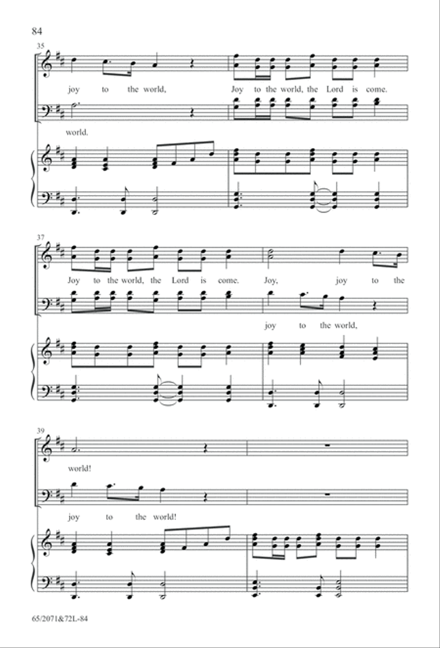 One Silent Night (Digital Download) 4-Part scores gallery preview page 84