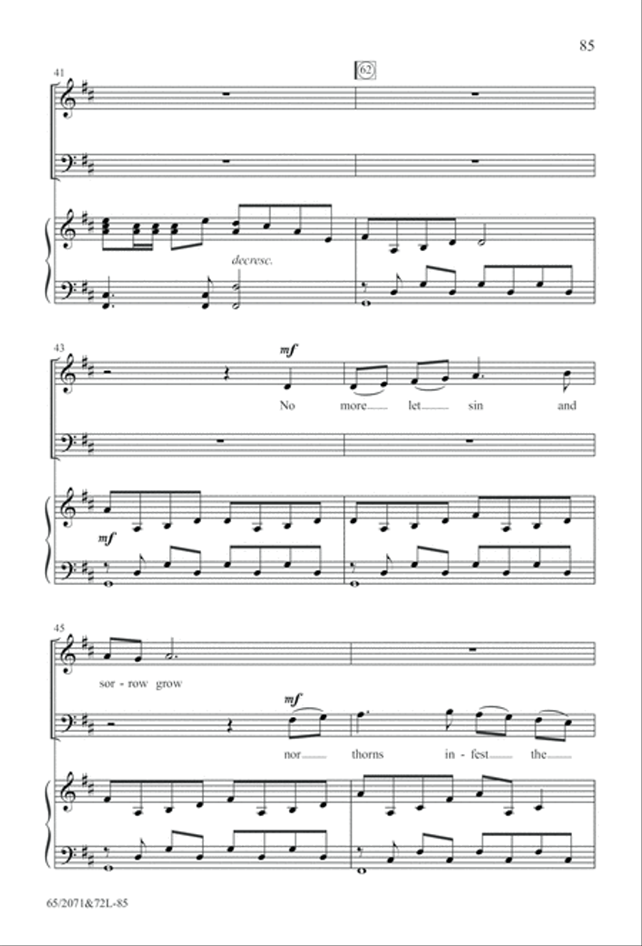 One Silent Night (Digital Download) 4-Part scores gallery preview page 85