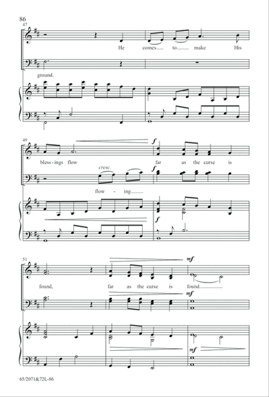 One Silent Night (Digital Download) 4-Part scores gallery preview page 86