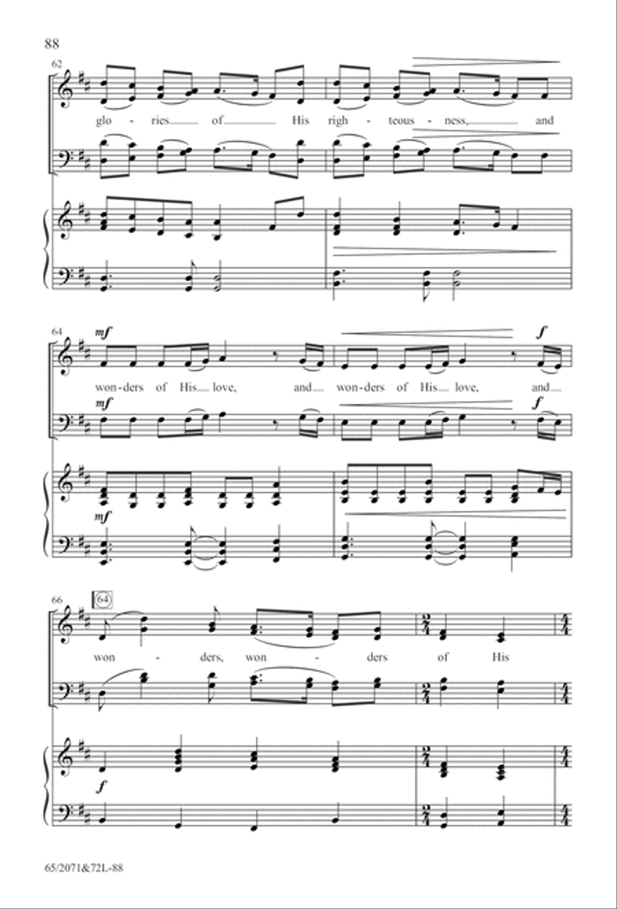 One Silent Night (Digital Download) 4-Part scores gallery preview page 88