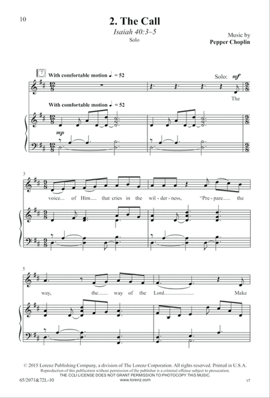 One Silent Night (Digital Download) 4-Part scores gallery preview page 10