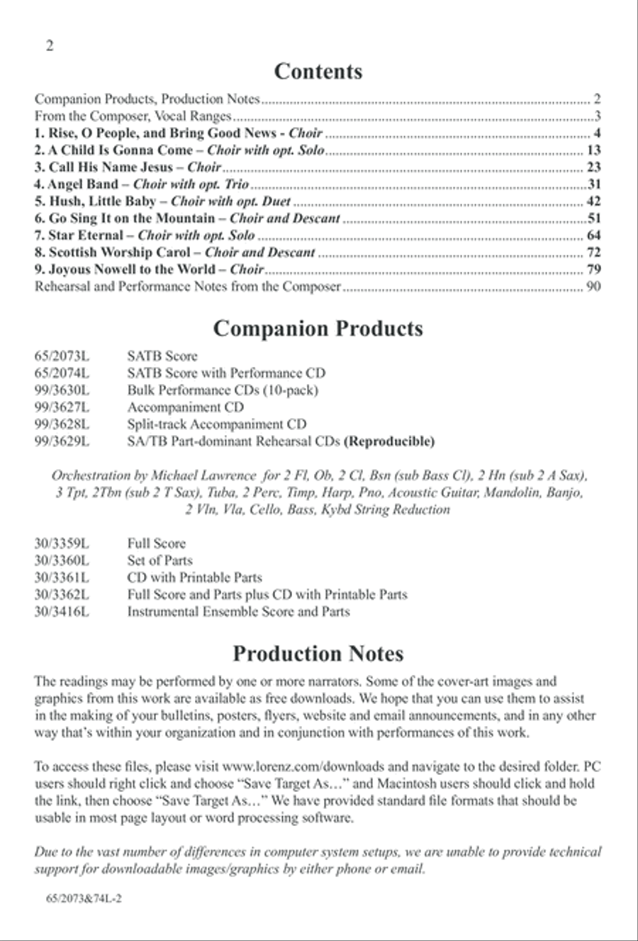 Go Sing It on the Mountain (Digital Download) 4-Part scores gallery preview page 2