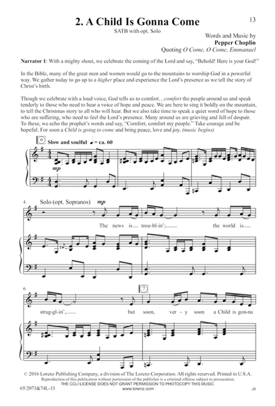 Go Sing It on the Mountain (Digital Download) 4-Part scores gallery preview page 13