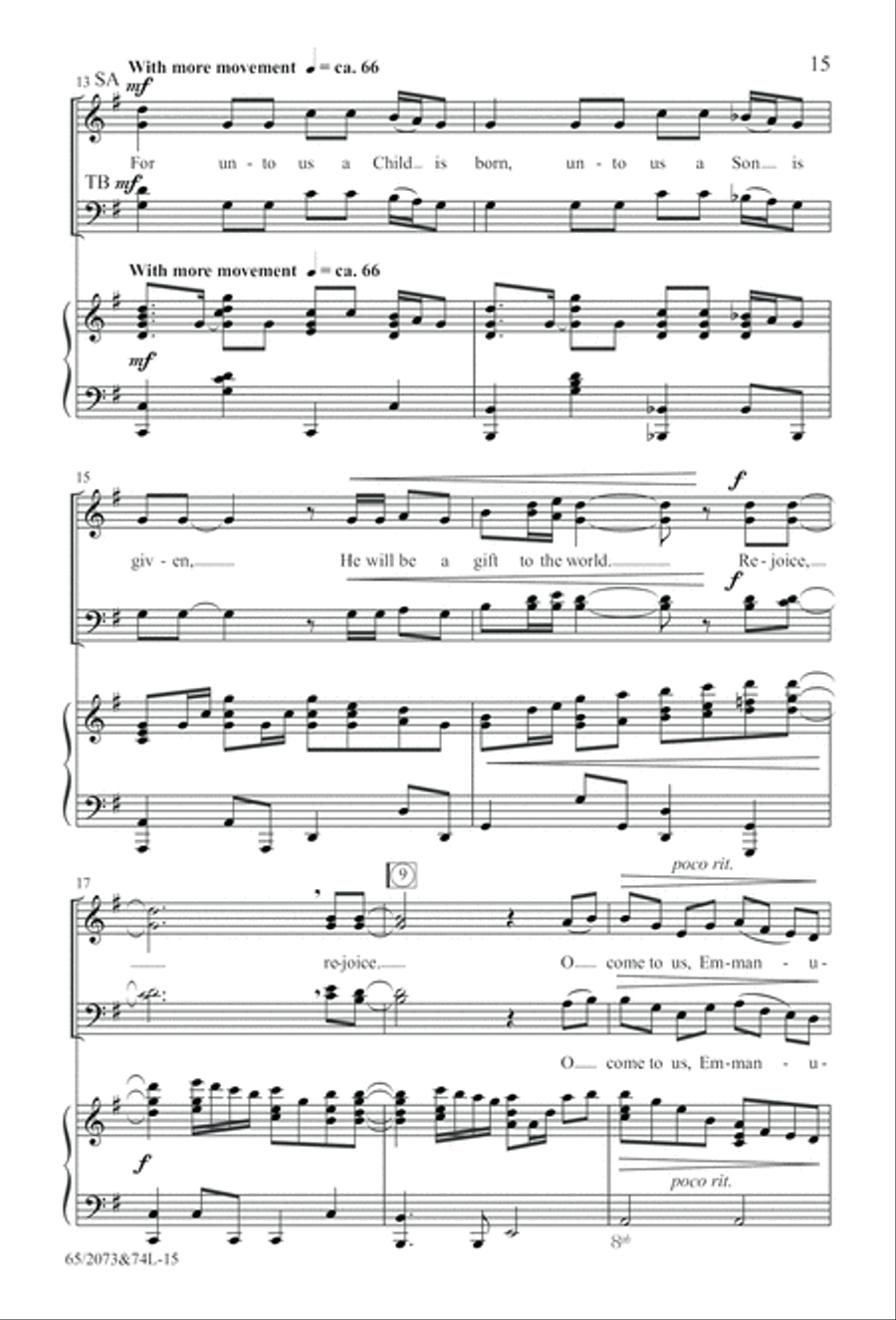 Go Sing It on the Mountain (Digital Download) 4-Part scores gallery preview page 15