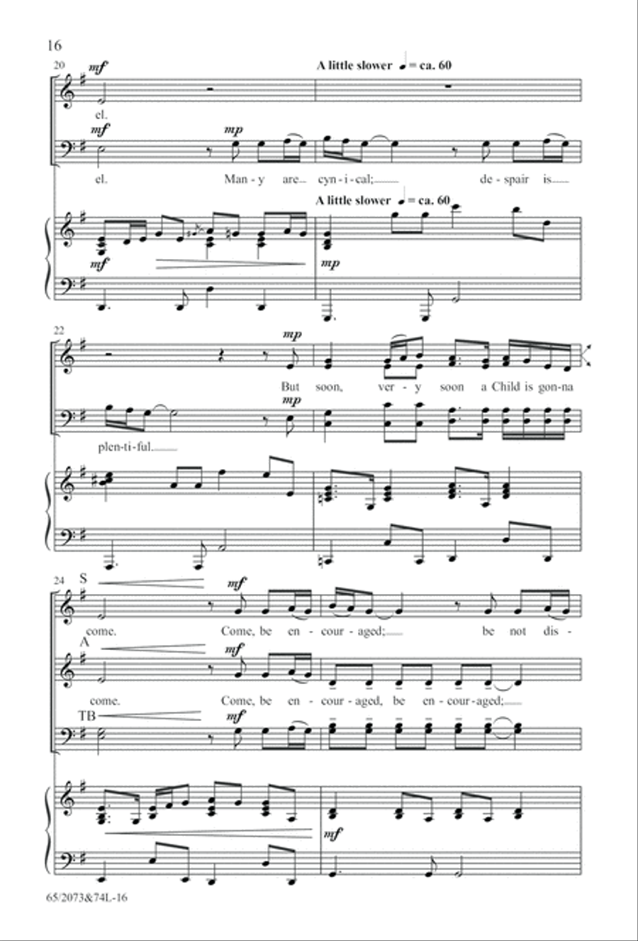 Go Sing It on the Mountain (Digital Download) 4-Part scores gallery preview page 16