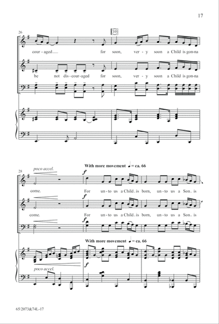 Go Sing It on the Mountain (Digital Download) 4-Part scores gallery preview page 17
