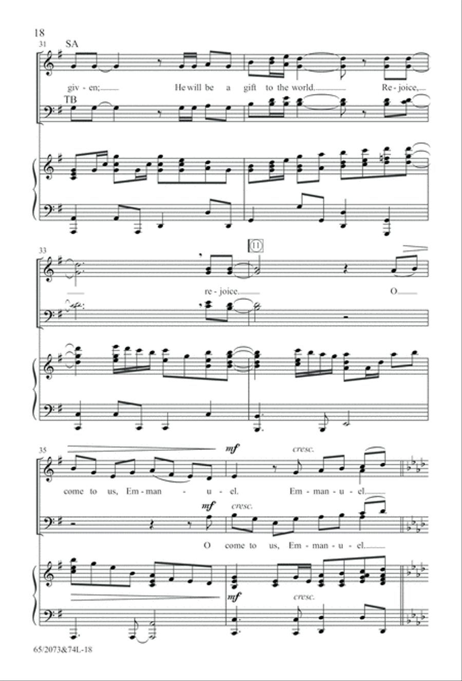 Go Sing It on the Mountain (Digital Download) 4-Part scores gallery preview page 18