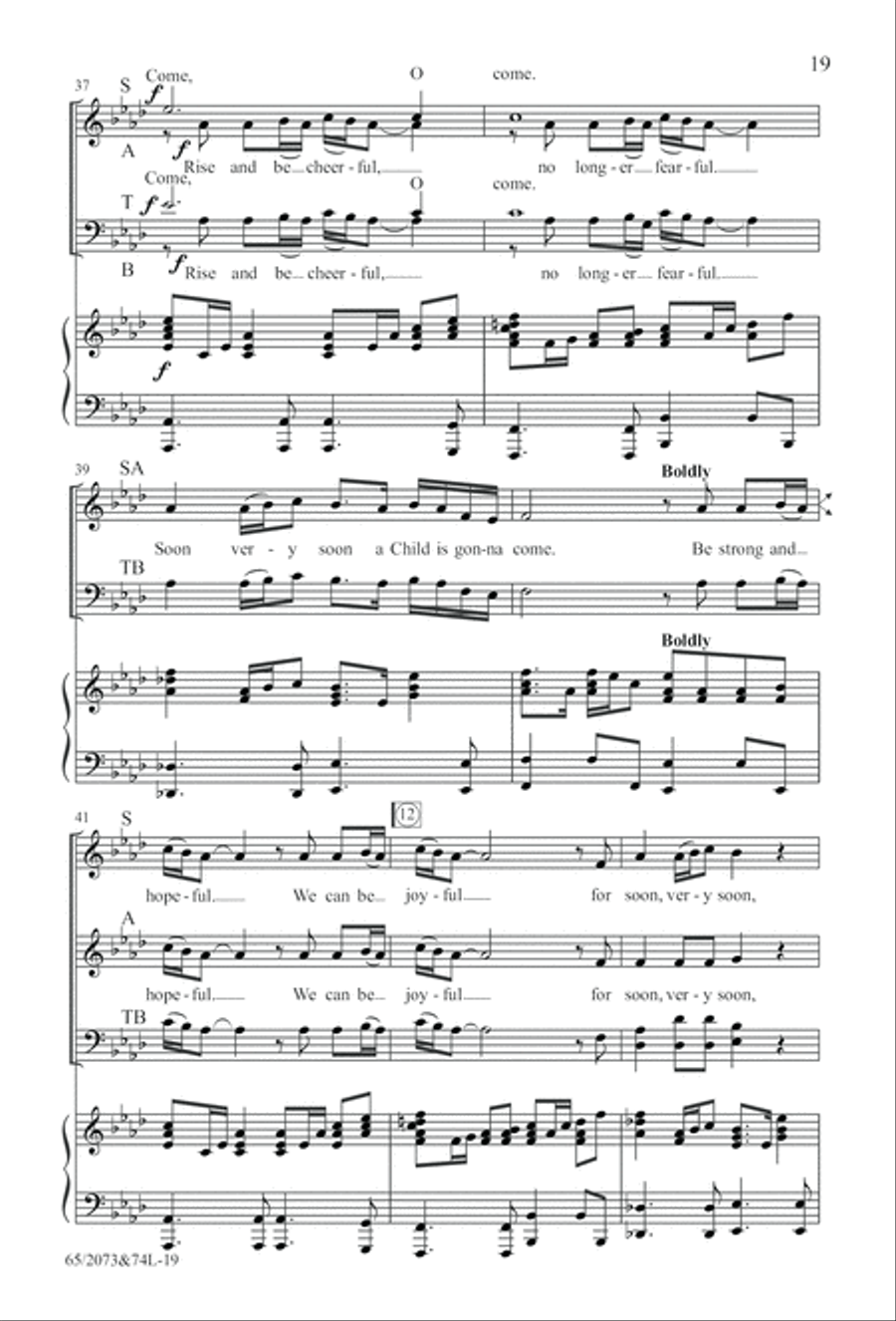 Go Sing It on the Mountain (Digital Download) 4-Part scores gallery preview page 19