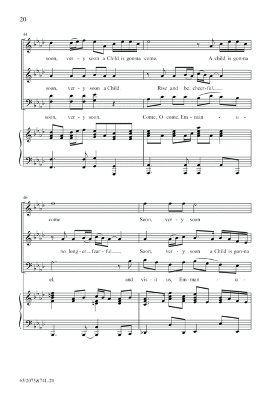 Go Sing It on the Mountain (Digital Download) 4-Part scores gallery preview page 20