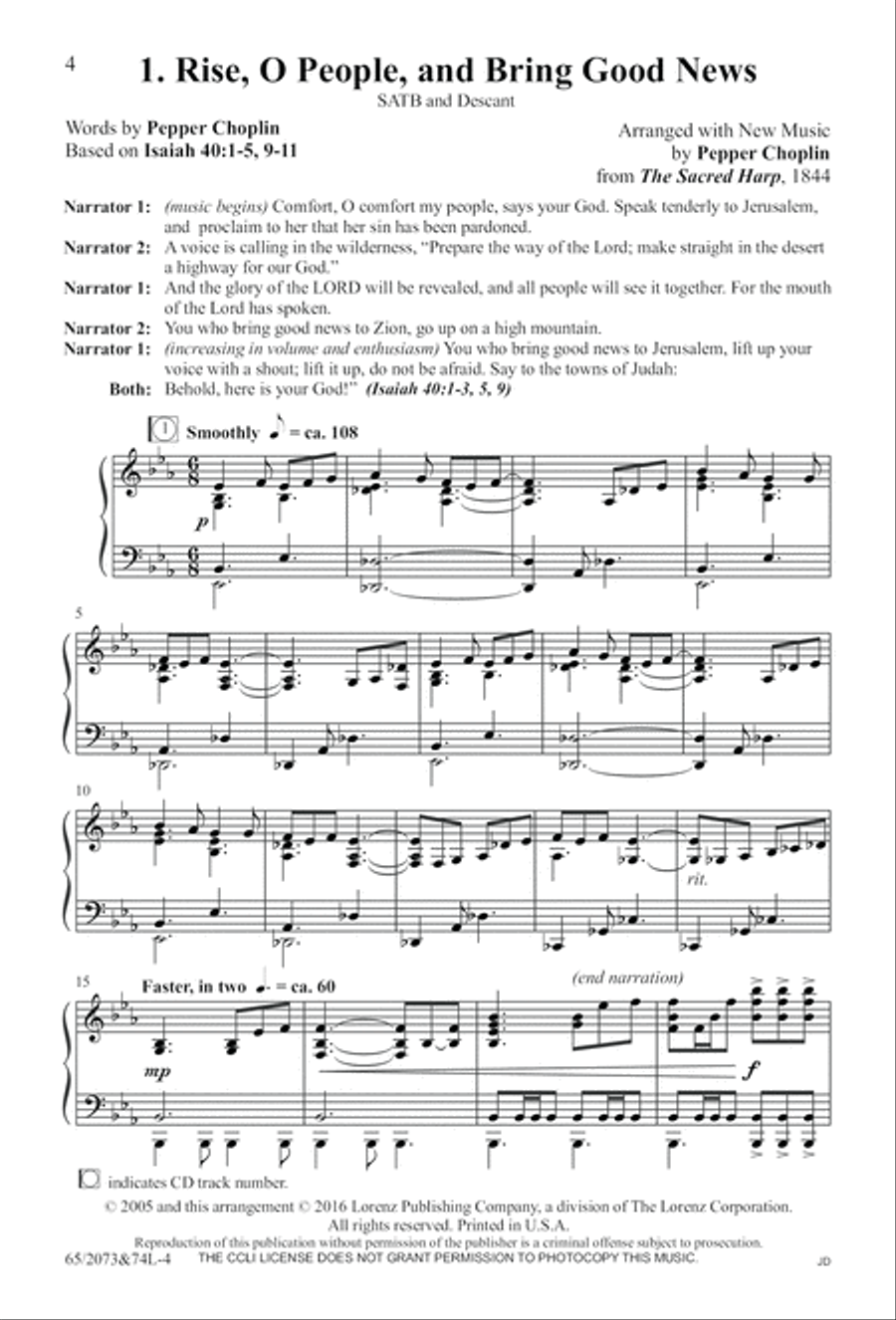 Go Sing It on the Mountain (Digital Download) 4-Part scores gallery preview page 4