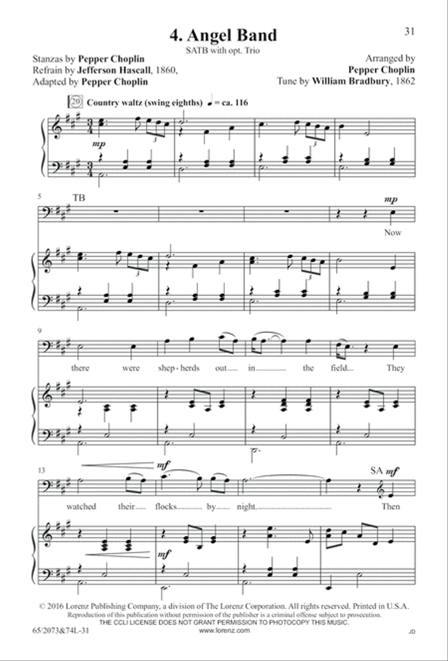 Go Sing It on the Mountain (Digital Download) 4-Part scores gallery preview page 31
