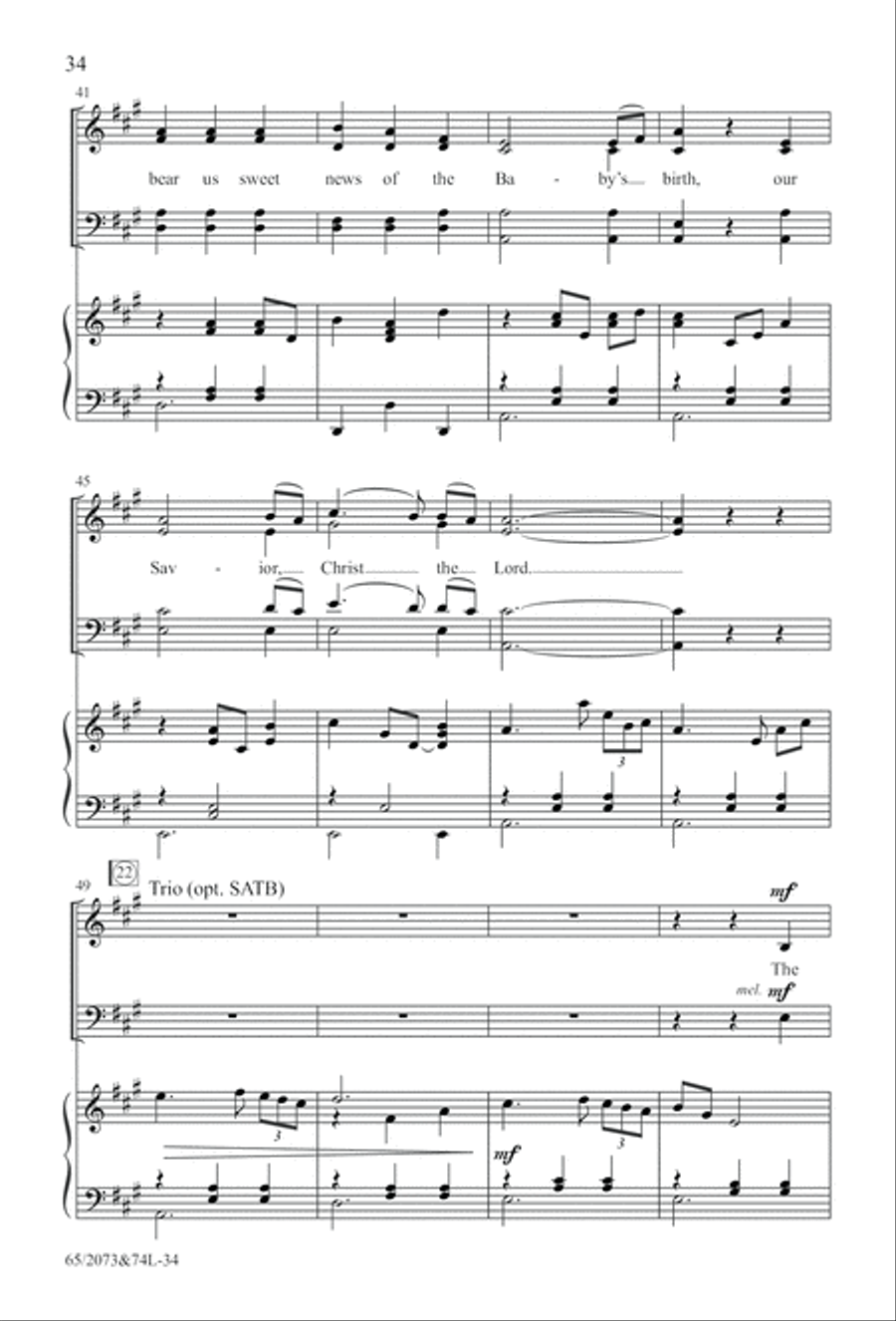 Go Sing It on the Mountain (Digital Download) 4-Part scores gallery preview page 34