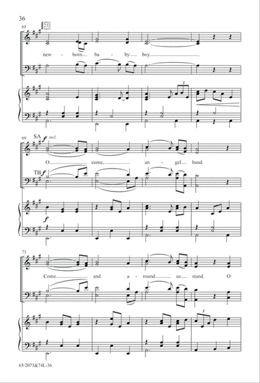 Go Sing It on the Mountain (Digital Download) 4-Part scores gallery preview page 36