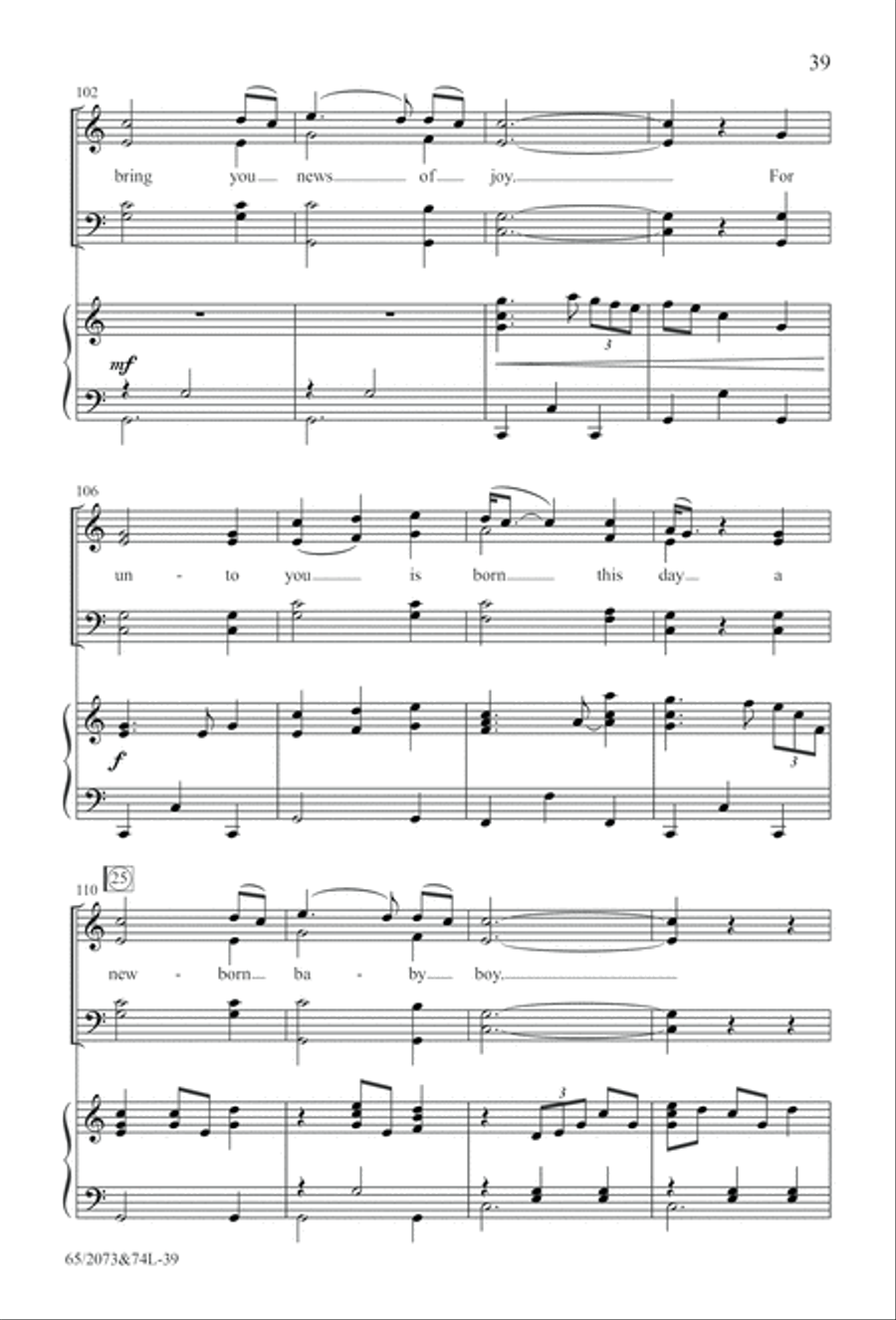 Go Sing It on the Mountain (Digital Download) 4-Part scores gallery preview page 39
