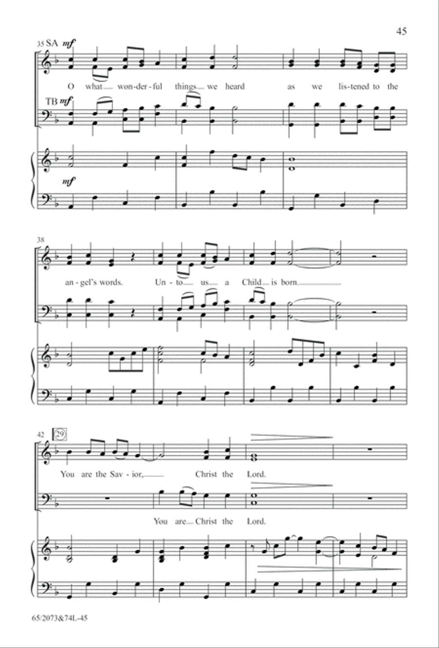 Go Sing It on the Mountain (Digital Download) 4-Part scores gallery preview page 45