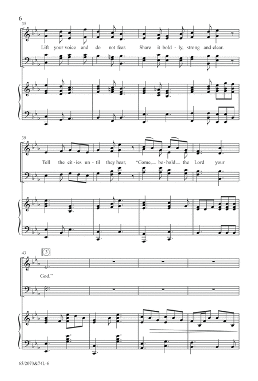 Go Sing It on the Mountain (Digital Download) 4-Part scores gallery preview page 6