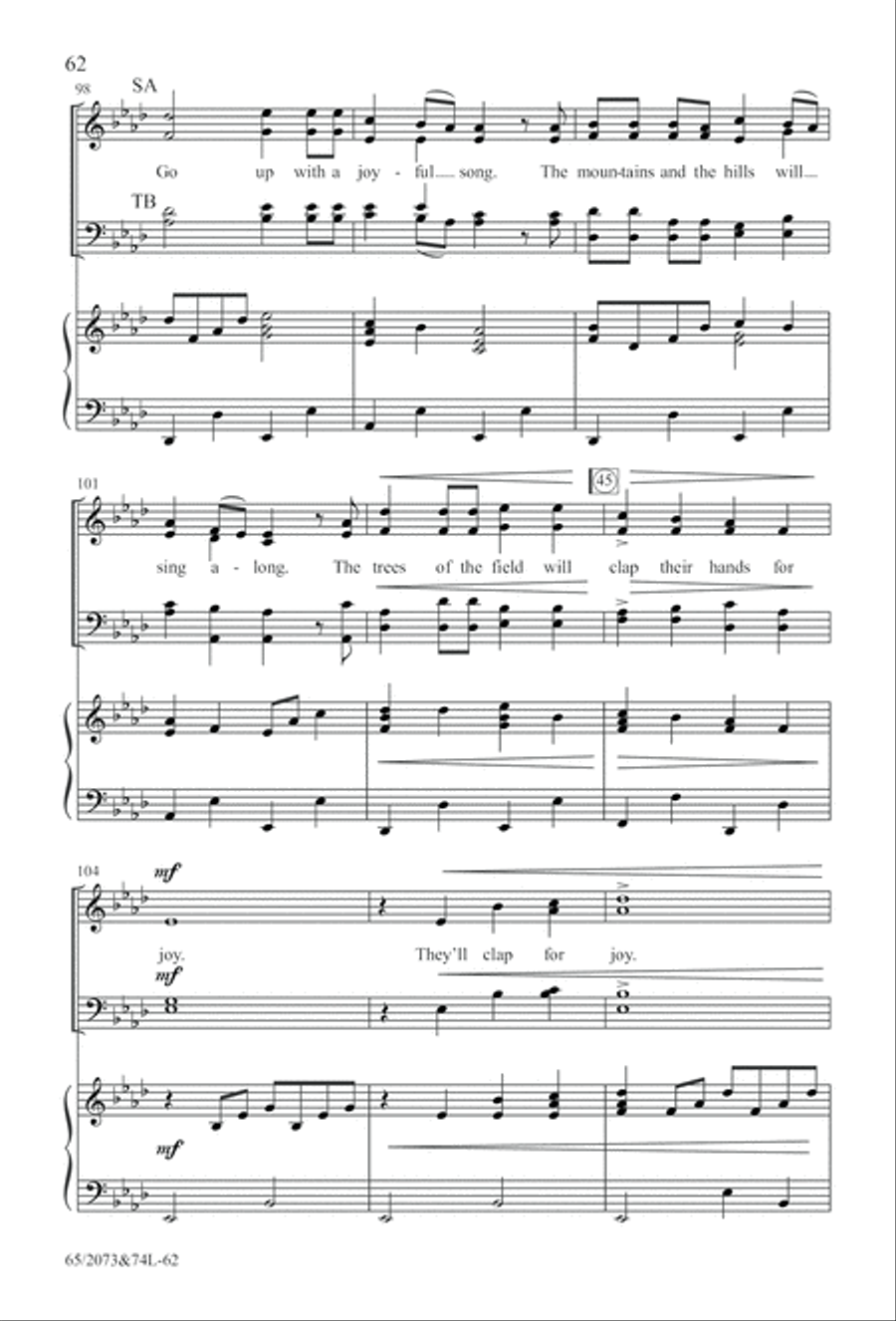 Go Sing It on the Mountain (Digital Download) 4-Part scores gallery preview page 62