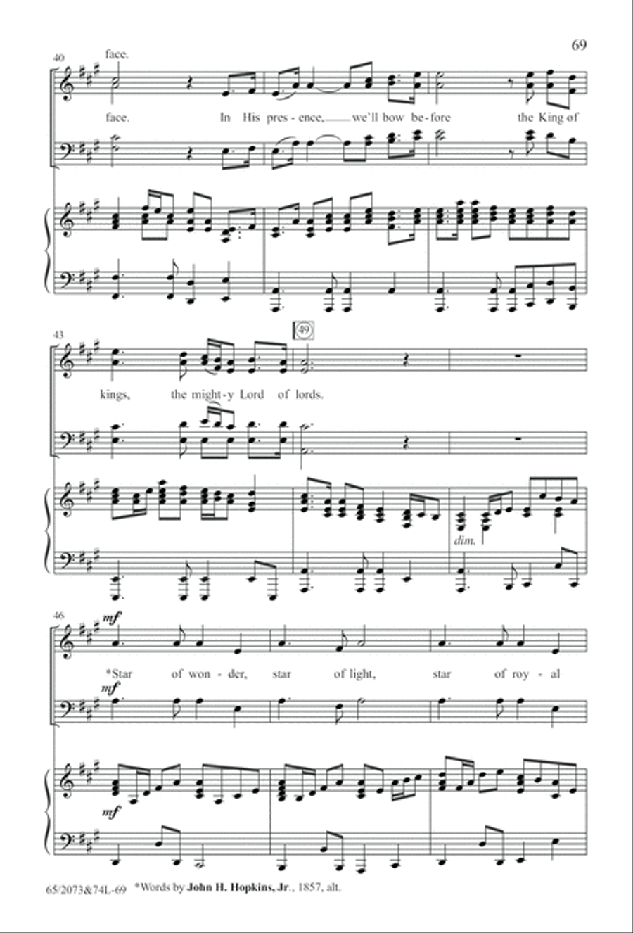 Go Sing It on the Mountain (Digital Download) 4-Part scores gallery preview page 69