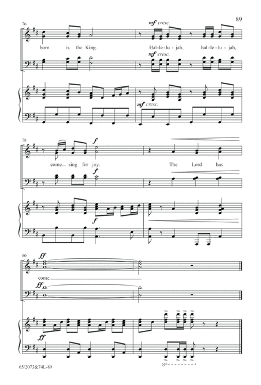 Go Sing It on the Mountain (Digital Download) 4-Part scores gallery preview page 89