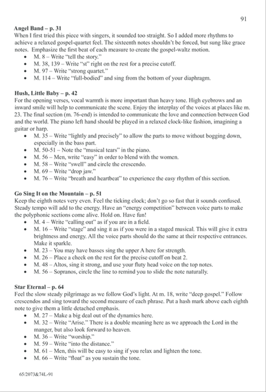 Go Sing It on the Mountain (Digital Download) 4-Part scores gallery preview page 91