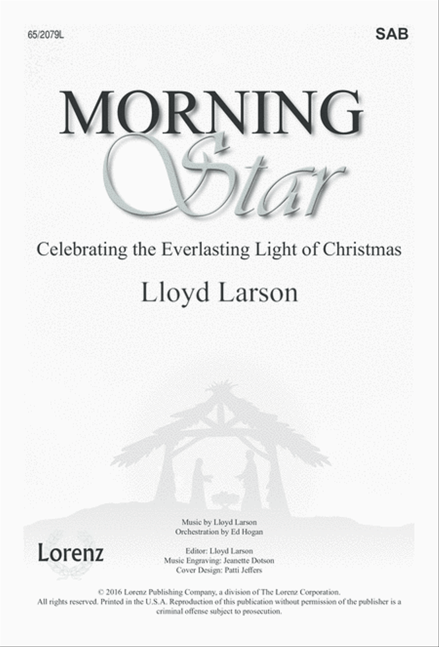Morning Star SAB (Digital Download) 3-Part scores gallery preview page 1