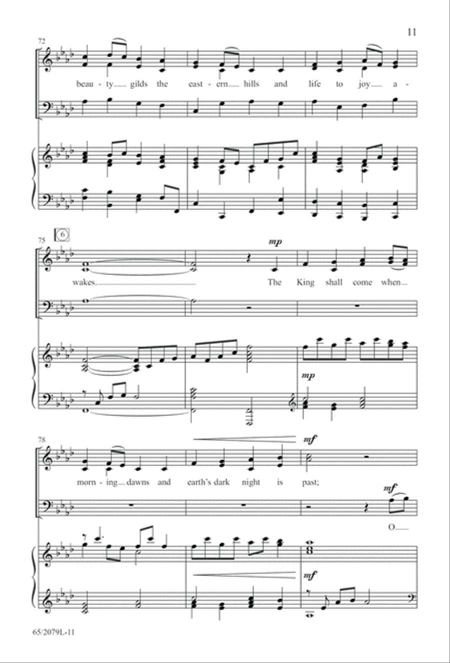 Morning Star SAB (Digital Download) 3-Part scores gallery preview page 11