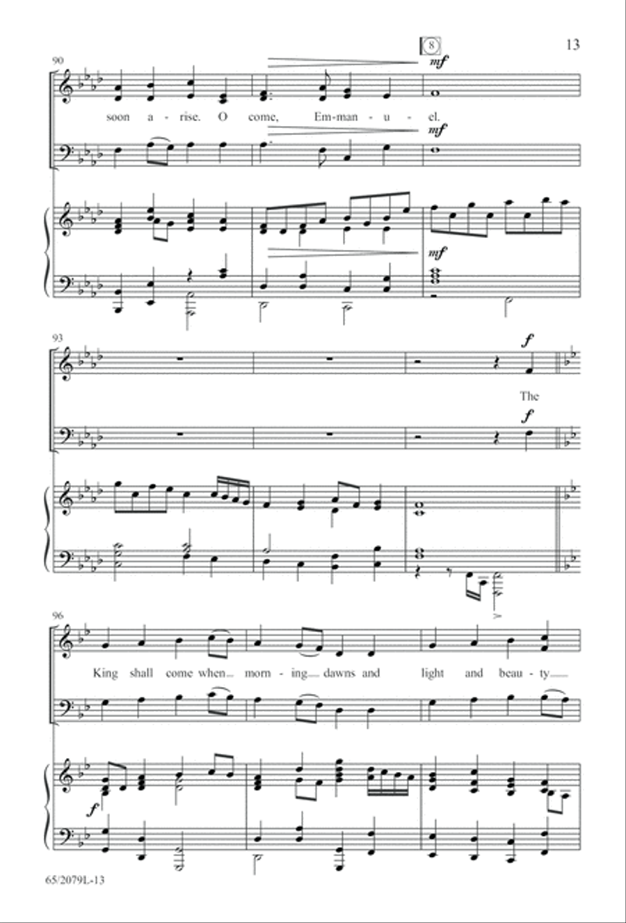Morning Star SAB (Digital Download) 3-Part scores gallery preview page 13