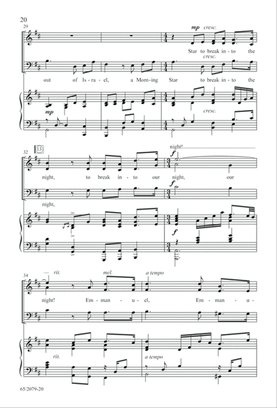 Morning Star SAB (Digital Download) 3-Part scores gallery preview page 20