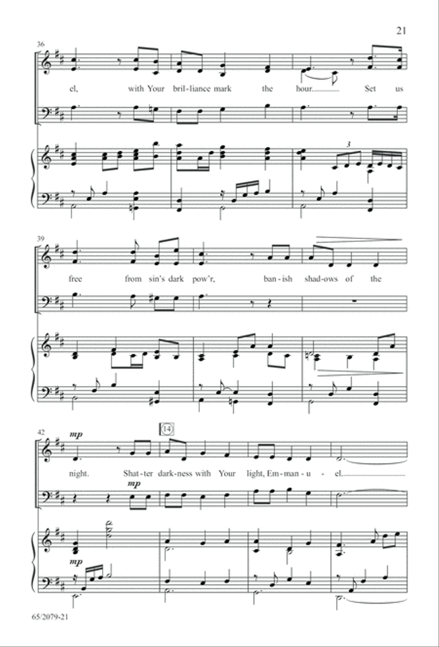 Morning Star SAB (Digital Download) 3-Part scores gallery preview page 21