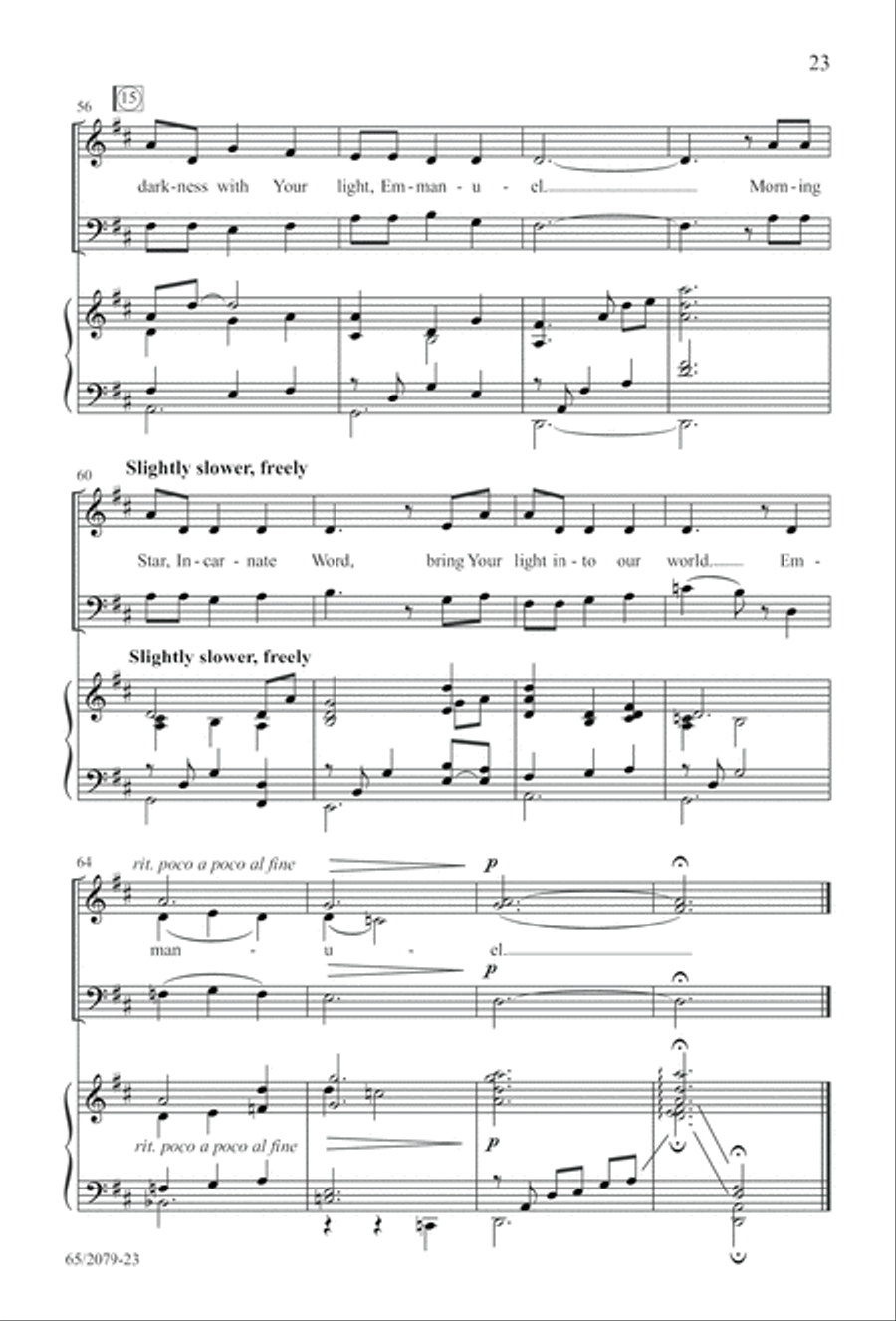 Morning Star SAB (Digital Download) 3-Part scores gallery preview page 23