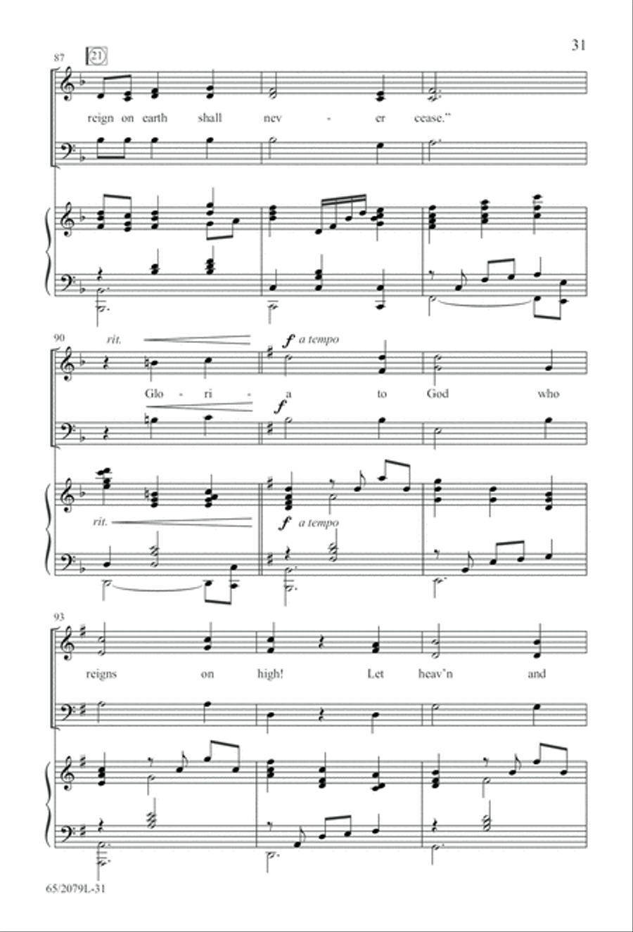 Morning Star SAB (Digital Download) 3-Part scores gallery preview page 31