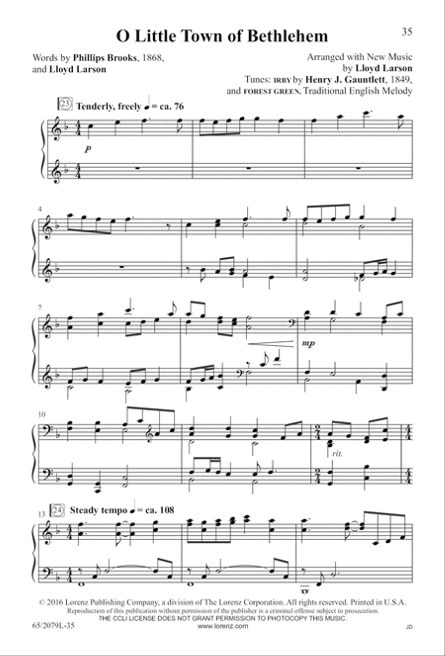 Morning Star SAB (Digital Download) 3-Part scores gallery preview page 35