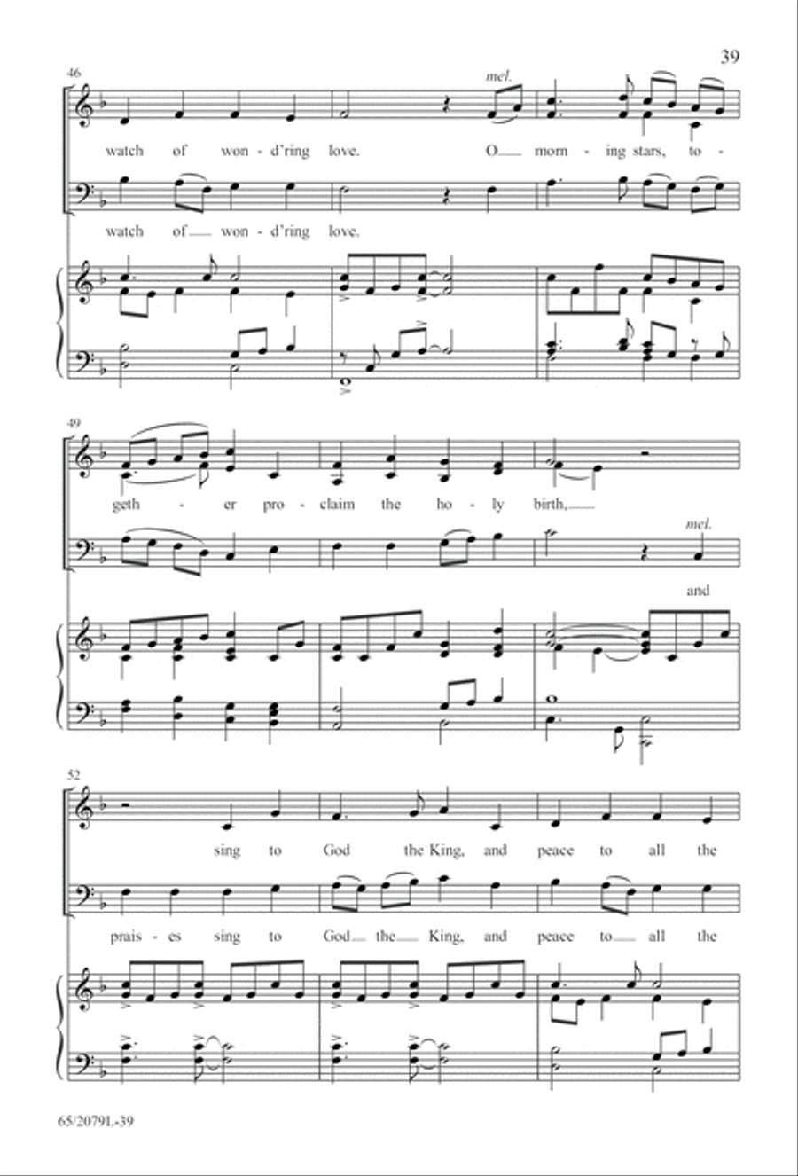 Morning Star SAB (Digital Download) 3-Part scores gallery preview page 39