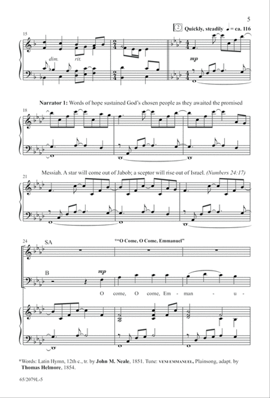 Morning Star SAB (Digital Download) 3-Part scores gallery preview page 5