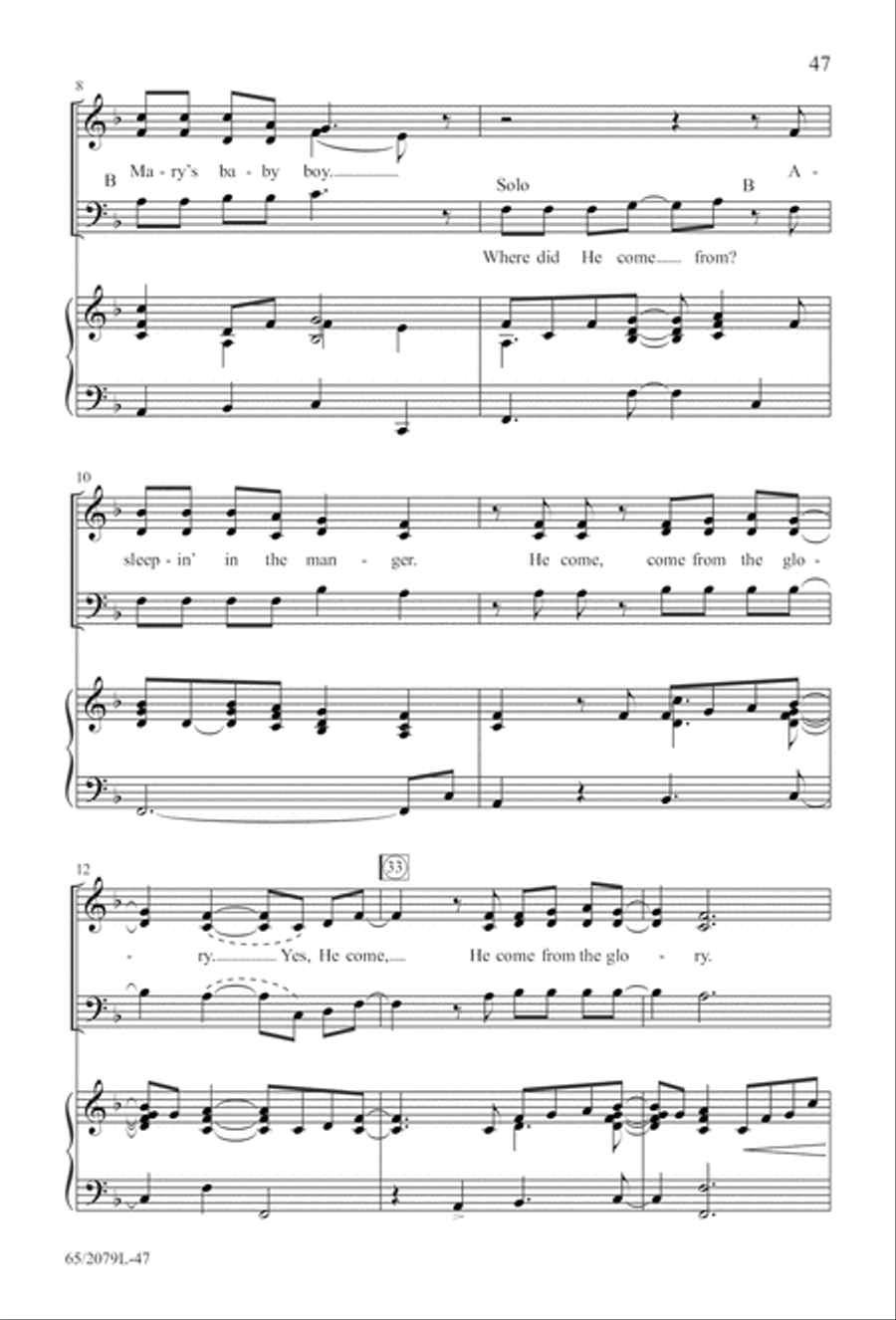 Morning Star SAB (Digital Download) 3-Part scores gallery preview page 47