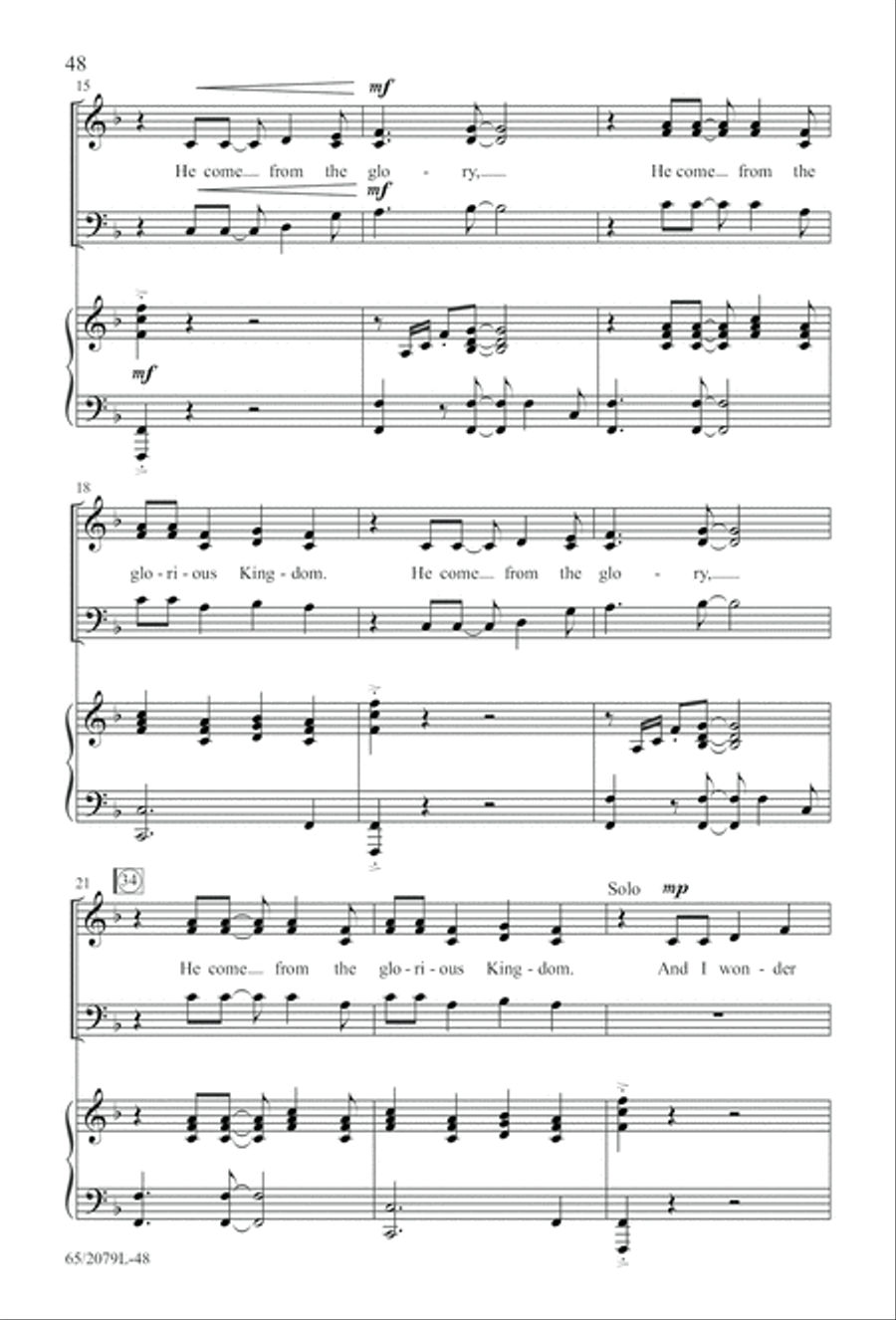 Morning Star SAB (Digital Download) 3-Part scores gallery preview page 48