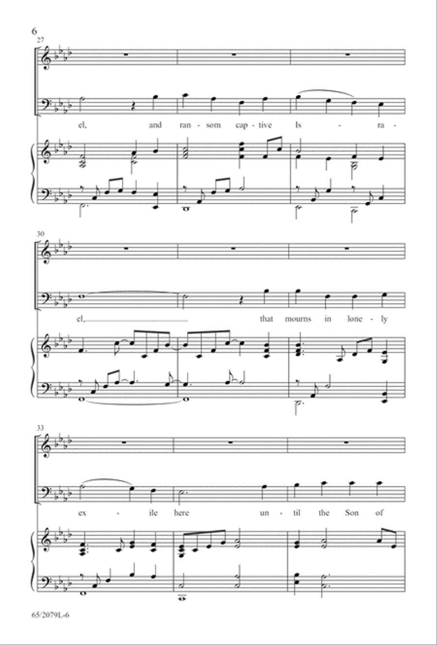 Morning Star SAB (Digital Download) 3-Part scores gallery preview page 6