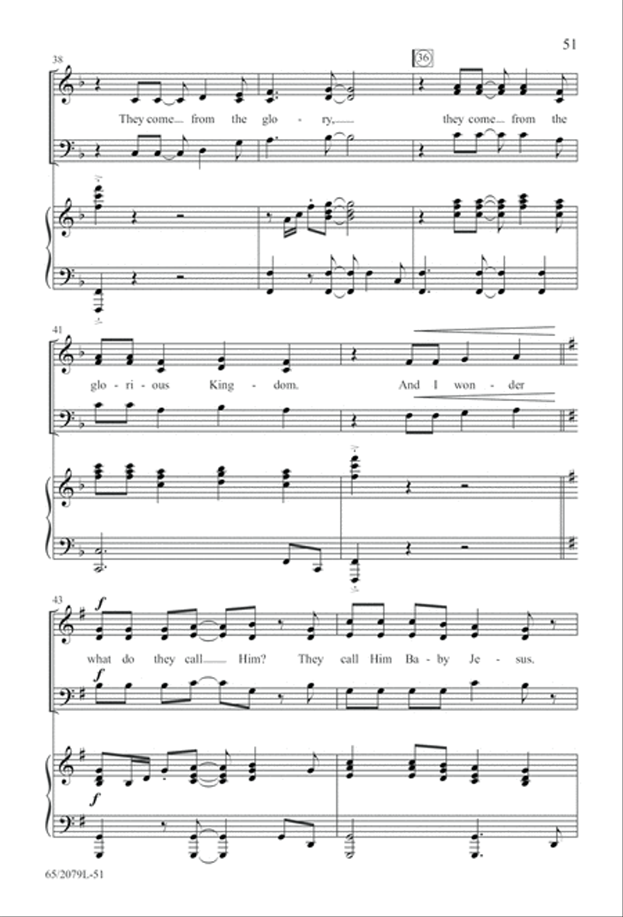 Morning Star SAB (Digital Download) 3-Part scores gallery preview page 51