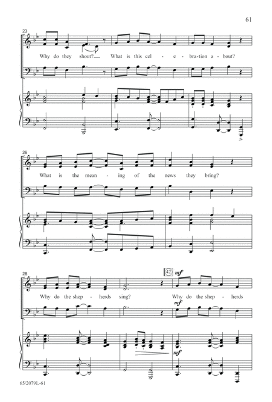 Morning Star SAB (Digital Download) 3-Part scores gallery preview page 61