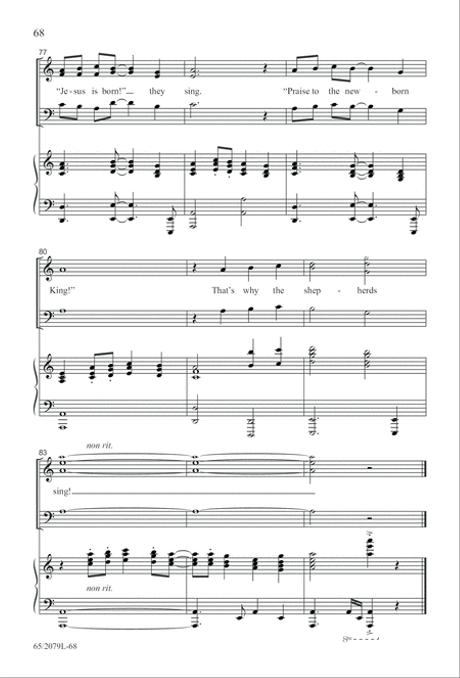 Morning Star SAB (Digital Download) 3-Part scores gallery preview page 68
