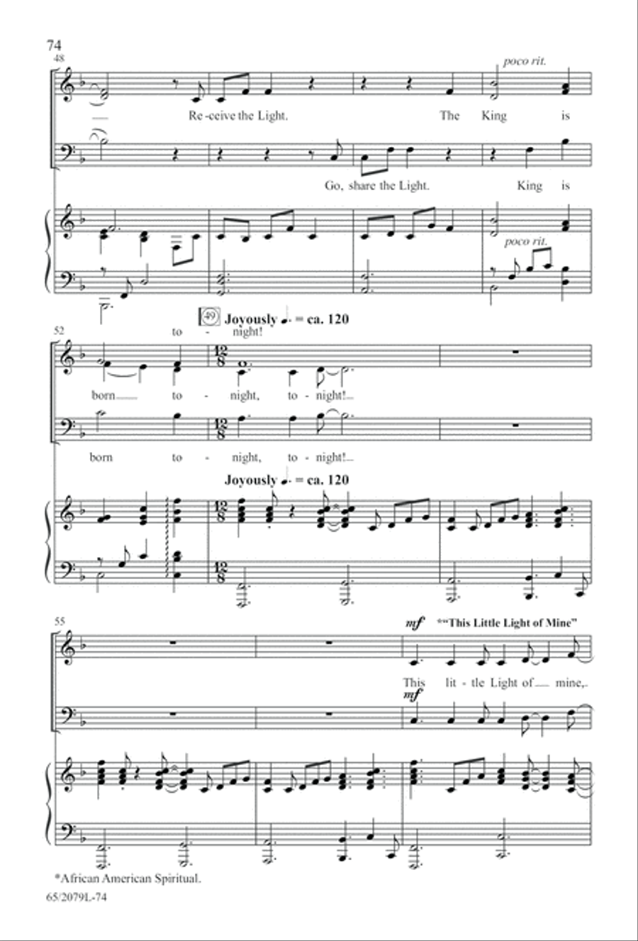 Morning Star SAB (Digital Download) 3-Part scores gallery preview page 74