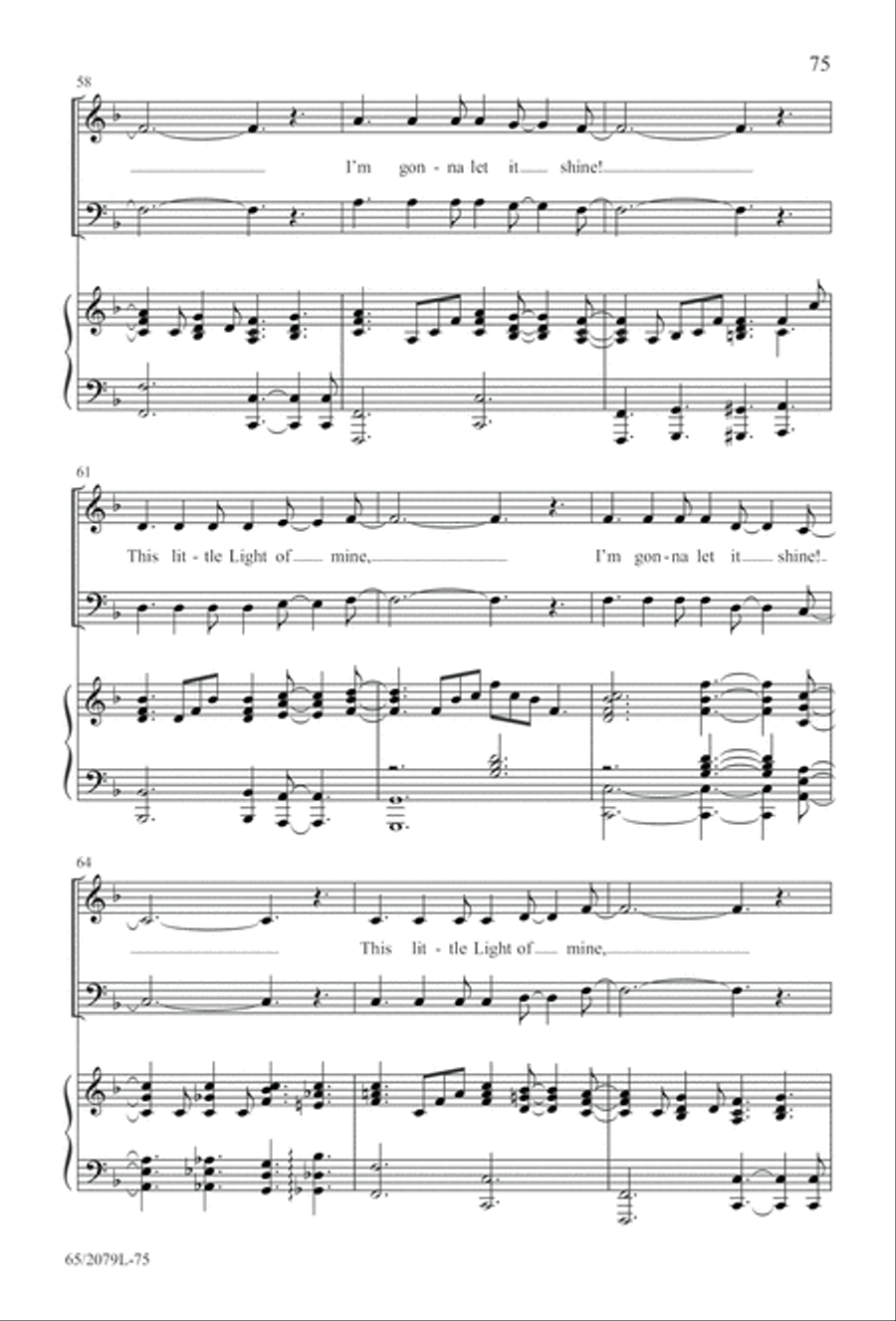 Morning Star SAB (Digital Download) 3-Part scores gallery preview page 75