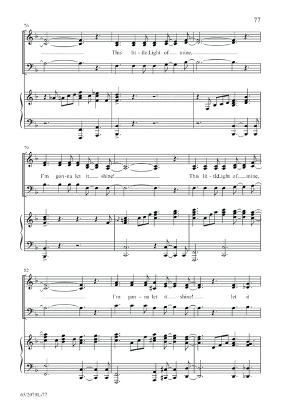 Morning Star SAB (Digital Download) 3-Part scores gallery preview page 77