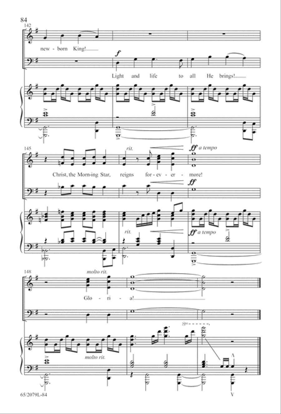 Morning Star SAB (Digital Download) 3-Part scores gallery preview page 84