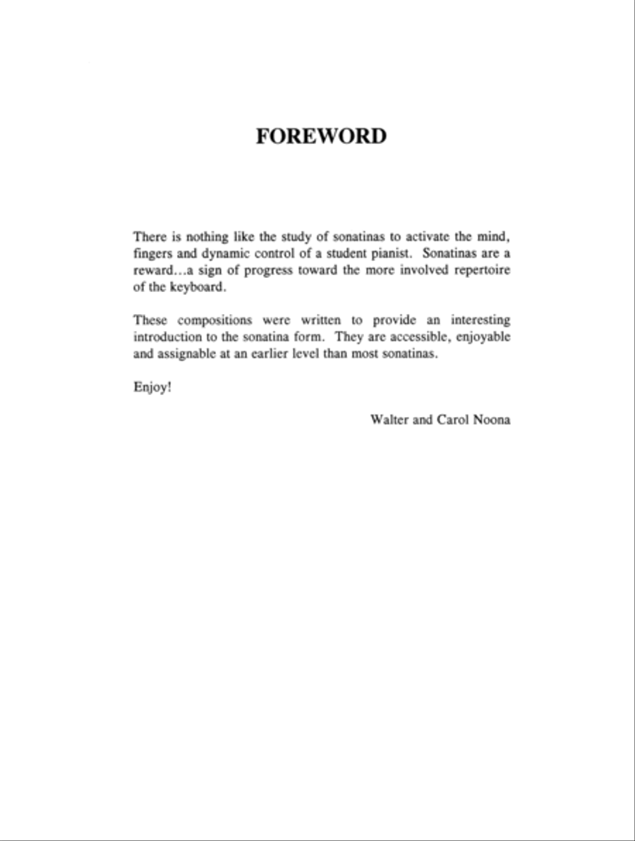 Sonatinas: First Book of Sonatinas (Digital Download) Easy Piano scores gallery preview page 4
